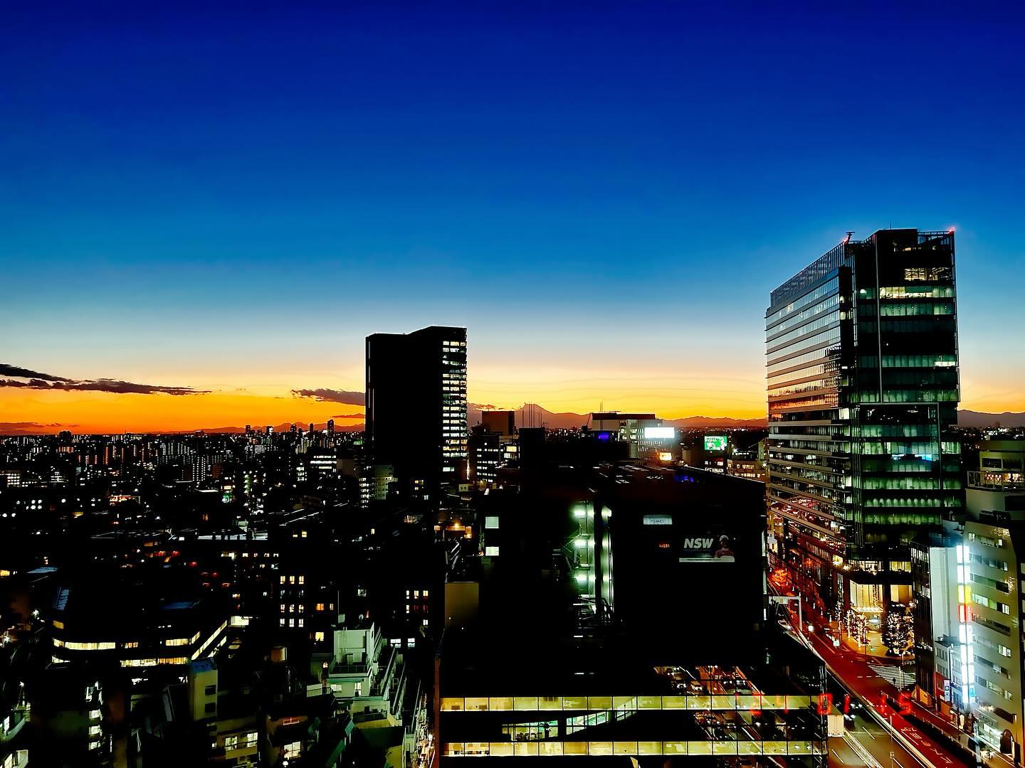 東京・渋谷の夕方の景色
