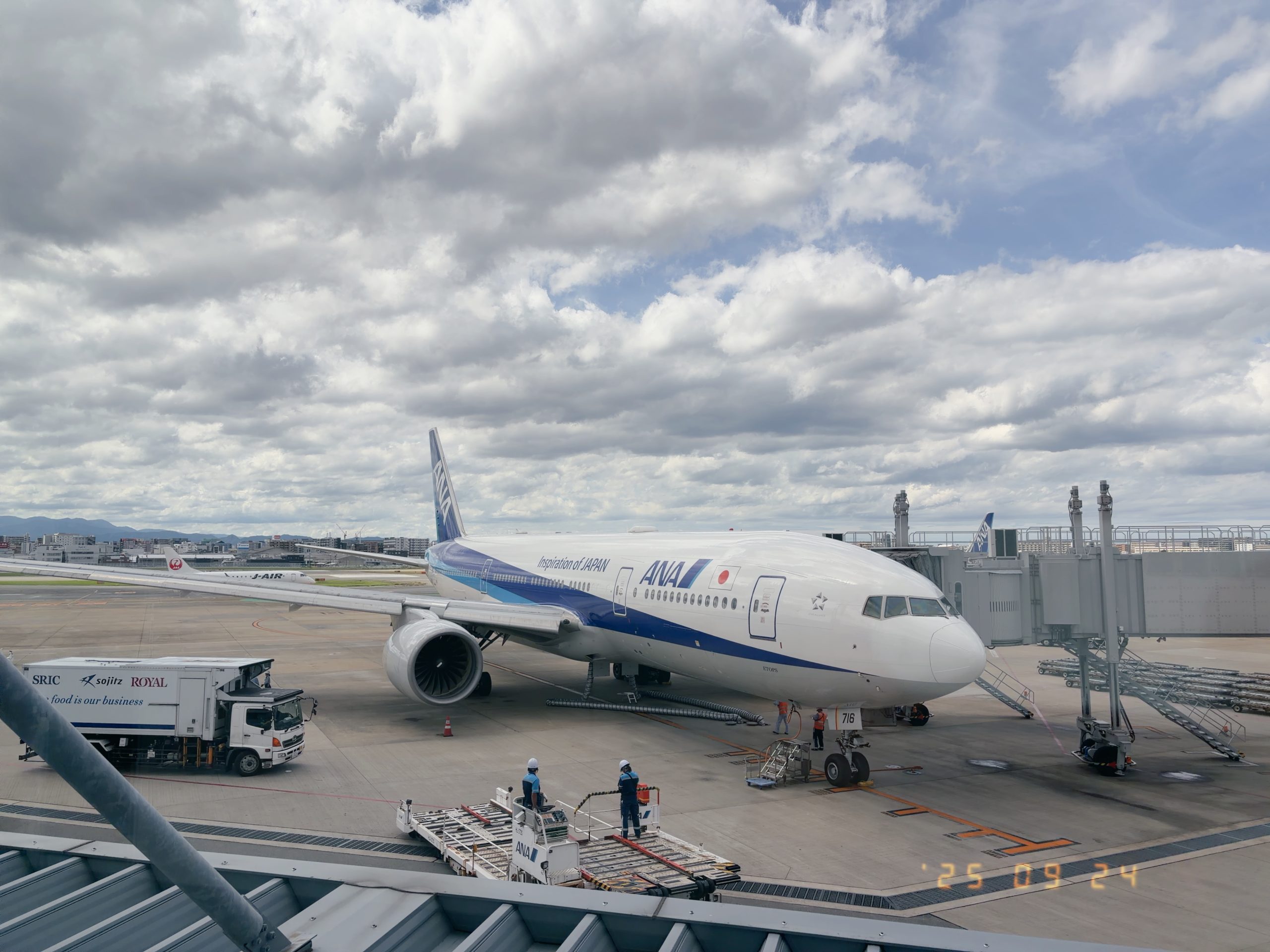 福岡空港で撮影したANAの機体