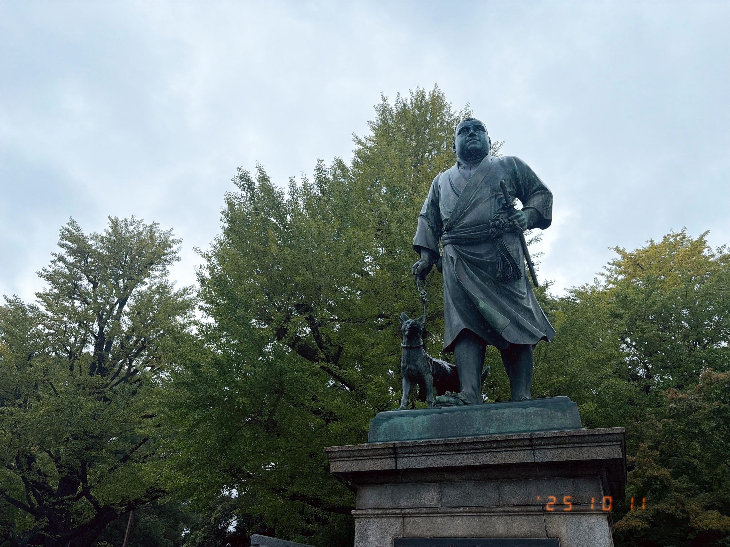 上野公園の西郷隆盛像の写真(2025年10月撮影)