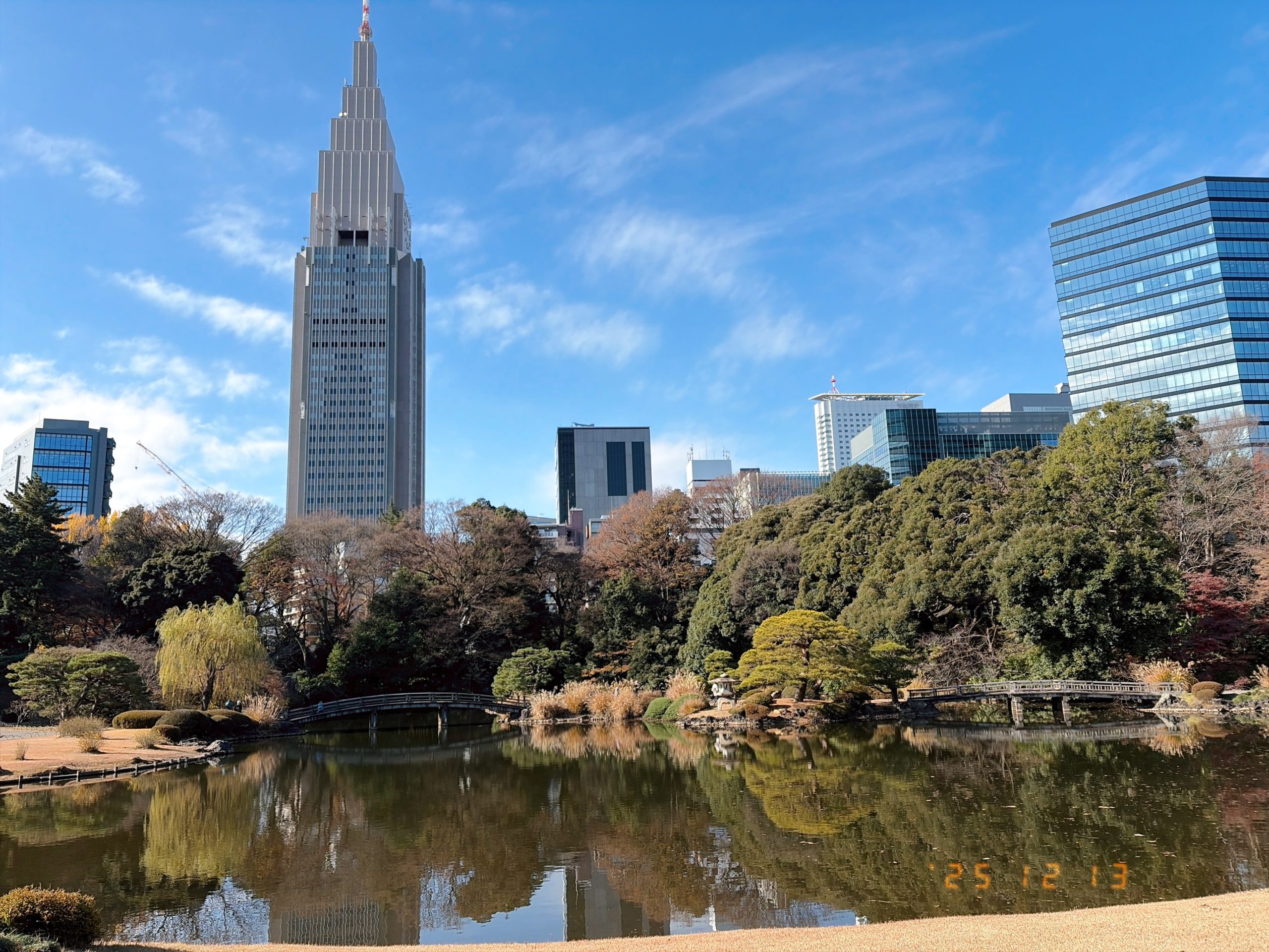 新宿御苑内の日本庭園の写真